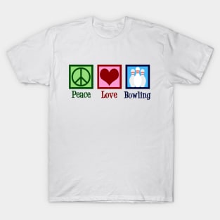 Peace Love Bowling T-Shirt